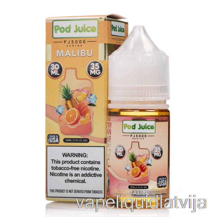 Malibu - Pāksts Sula Pj5000 - 30ml 35mg Vape šķidrums